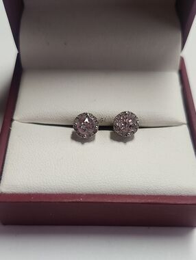 Sterling Silver 925 Stud Crystal Earring OTC